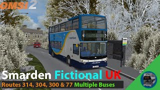 Omsi 2 Smarden Fictional UK Map  Route 314 304 300 amp 77  V3D Transbus ALX400 Regional amp more [upl. by Anauqcaj354]