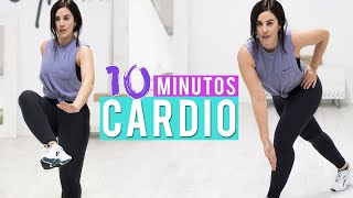 Ejercicios para quemar grasa y adelgazar en casa  CARDIO 10 MINUTOS [upl. by Edrea]