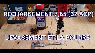 RECHARGEMENT 765 BROWNING 32 ACP LEVASEMENT ET LA POUDRE [upl. by Pollack]