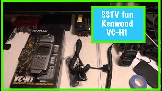 SSTV fun  Kenwood VCH1 [upl. by Wandy]