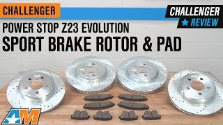 20092019 Challenger RT SE amp SXT Power Stop Z23 Evolution Sport Brake Rotor amp Pad Review [upl. by Nikolai]