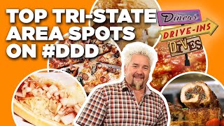 Top DDD 10 TriState Area Restaurants with Guy Fieri  Diners DriveIns and Dives  Food Network [upl. by Lynnett]