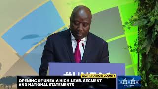 Opening of UNEA6 Highlevel Segment and National Statements Gigiri Nairobi County [upl. by Schild]