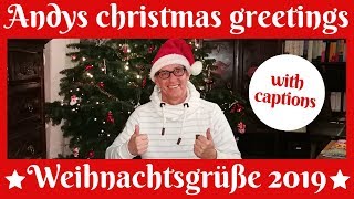 Weihnachtsgrüße 2019  Christmas greetings for everyone with captions [upl. by Aiahc]