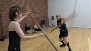 Basic Quarterstaff Fight MarkS  SaraA [upl. by Joshi]