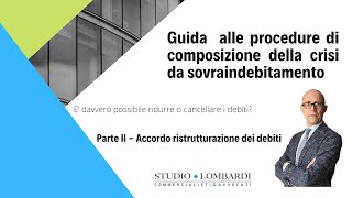 Come RIDURRE i DEBITI nel 2022 con quotLaccordo di ristrutturazionequot [upl. by Lorenzana]