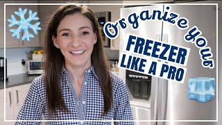 HOW TO ORGANIZE YOUR FREEZER LIKE A PRO  Small Freezer Organization  Freezer Storage Hacks [upl. by Dannie]