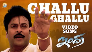 Ghallu Ghallu Full Video Song  Indra  Chiranjeevi  Mani Sharma  B Gopal  S P Balasubrahmanyam [upl. by Alysia]