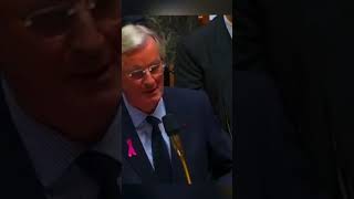 Michel Barnier recadre Éric Ciotti shortvideo macron lepen lfi melenchon rn bardella [upl. by Aiek97]