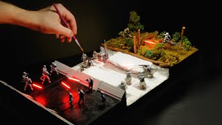 The Best Three Star Wars Movies in One Diorama [upl. by Aillimat236]