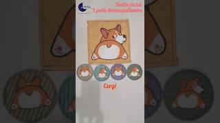 Toalla facial y pads desmaquillantes lavables reutilizables skincare diseño ajolote corgi [upl. by Camile]