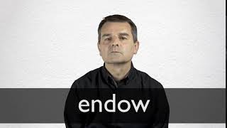 How to pronounce ENDOW in British English [upl. by Omura]