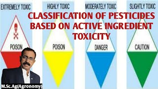 CLASSIFICATION OF PESTICIDES BASED ON ACTIVE INGREDIENT TOXICITY [upl. by Lime]