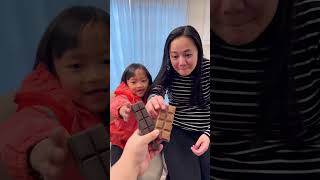 Chocolate prank on cute kid 🍫🤣❤️✅🌈😱🚀👧🏻 [upl. by Nelyag]