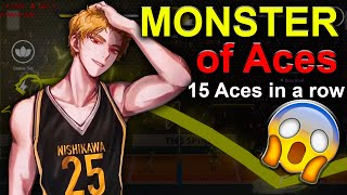 Nishikawa S Rank MONSTER of Aces 15 Aces in a row The Spike Volleyball 3x3 [upl. by Esiuqram332]