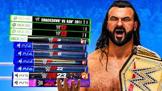 Winning a Title with Drew McIntyre in Every WWE Game [upl. by Relyhcs281]