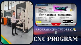 G02 and G03 programming  cnc radius programming in hindi  cncprogram programingtutorial [upl. by Yc642]