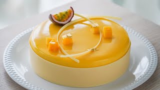 Mango Passion Fruit Mousse Cake [upl. by Aneeres]