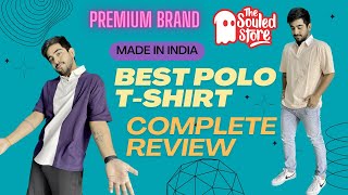 Complete review Best Oversized Polo Tshirt In India  The Soul Store  Indian Brand  Solid Print [upl. by Lilahk]