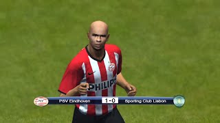 PES 2009  RONALDO ROAD TO UCL TITLE  PSV x Sporting CP [upl. by Cleodel]