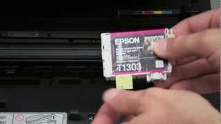 HowTo Tintenpatrone wechseln beim Epson WF7525 [upl. by Tormoria8]