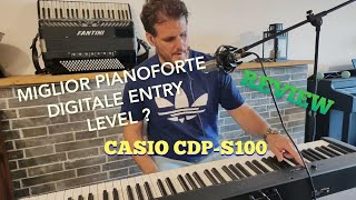 Casio cdp  s110 recensione completa TOP ENTRY LEVEL Pianoforte digitale 88 tasti [upl. by Ahsenad]