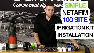 SIMPLE NETAFIM 100 SITE IRRIGATION KIT INSTALLATION [upl. by Katzen572]