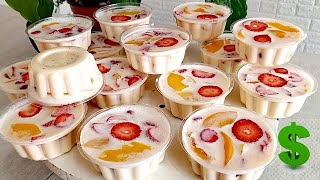 POSTRE FACIL y RAPIDO para VENDER 🤑y GANAR DINERO desde CASA sin HORNO gelatina de frutas [upl. by Philipa322]