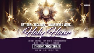 National Vocation Awareness Week Holy Hour with Bishop Daniel E Flores [upl. by Lanahtan450]