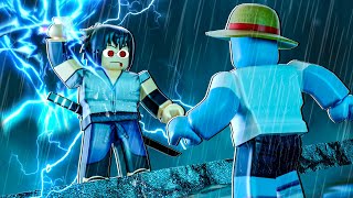 Fighting Sasuke In Naruto Roblox shindo life [upl. by Arhoz]