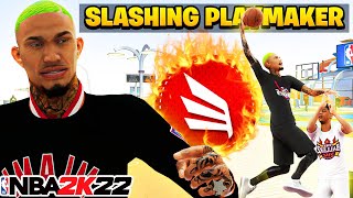 NEW BEST SLASHING PLAYMAKER BUILD on NBA 2K22 1 ISO BUILD SHOOT 3s w CONTACT DUNKS NBA 2K22 [upl. by Tobey]