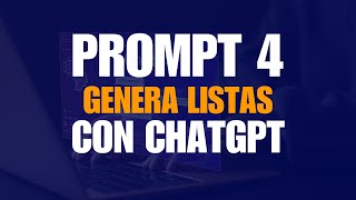 PROMPT GRATIS 410 para generar Listas con chatgpt [upl. by Hung]