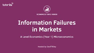 Information Failures in Markets I A Level and IB Economics [upl. by Yvonne737]