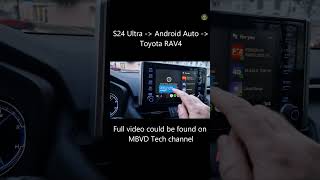 S24 Ultra  Android Auto Short mbvdtech automobile s24ultra [upl. by Russel]