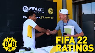 „What should be better Erling“  BVB FIFA 22 Ratings presented by Jude Bellingham [upl. by Buhler]