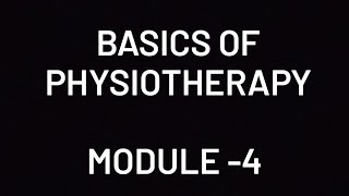 ELECTIVE ANSWER KEY  MODULE 4 BASICS OF PHYSIOTHERAPY [upl. by Yolanthe]