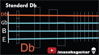 【BASS TUNER】 CDb Standard  C F B E [upl. by Okimuy]