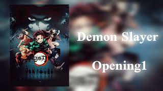 Demon Slayer opening 1ANIME [upl. by Hynda538]