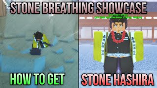 114 NEW CODE Stone Breathing Showcase amp How To Get Fighting the Stone Hashira  Slayers Unleashed [upl. by Adriell]