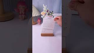 I prepared this floral desk calendar for myself in the new year One flower per month forms a po [upl. by Patricia]