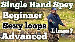 Beginner Single Hand Spey Casting Sweet Loops [upl. by Nnalyrehs]