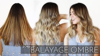 How to Balayage Ombre Brunette Hair with my Foilayage Technique  Easy Tutorial [upl. by Seidule]