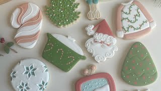 Christmas cookie decorating Vintage inspired designs  Christmas cookies [upl. by Katerine]