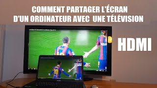 Comment connecter un ordinateur à une Télévision HDMI [upl. by Lussi817]