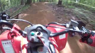 Welborn farm ATV hare scramble First time actually racing [upl. by Lehet914]