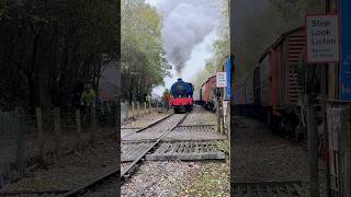 Wheel slip while leaving Bitton with a freight train steam railway [upl. by Reynard405]