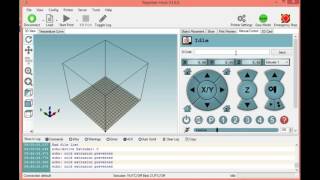 Repetier Host、３Dプリンターのテスト、動作確認 part 1 [upl. by Aitnyc624]