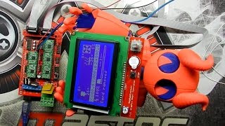 RAMPS 1 4 Arduino MEGA ШД и экран Сборка и прошивка [upl. by Winifield655]