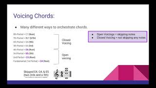 Orchestration 101 Overtone Series and Chords [upl. by Nomit183]