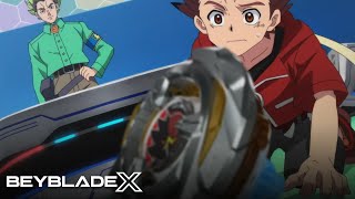 Bird Kazamis first battle in X City  quotXquot Beyblade X HD [upl. by Rie]